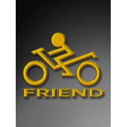 Bikerfriend Logo 8x10  cm