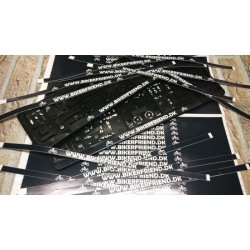 Nummerplade Sticker.