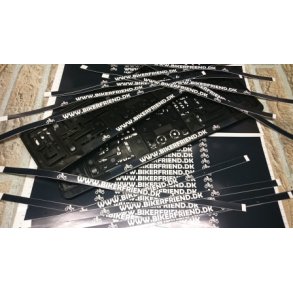 Nummerplade Sticker.