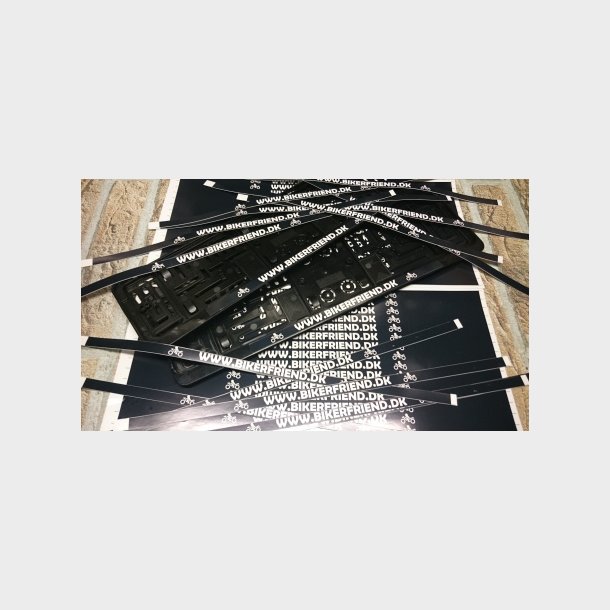 Nummerplade Sticker.
