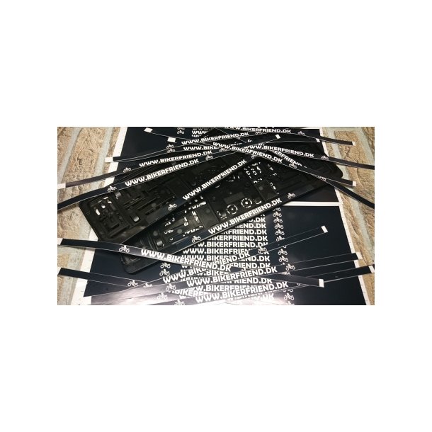 Nummerplade Sticker.