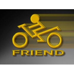 Bikerfriend Logo 8x10  cm