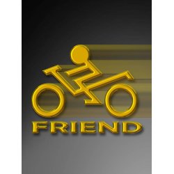 Bikerfriend Logo 8x10  cm