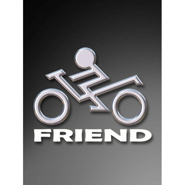 Bikerfriend Logo 8x10  cm