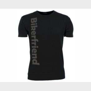 T-shirt Sort faconsyet m/tekst
