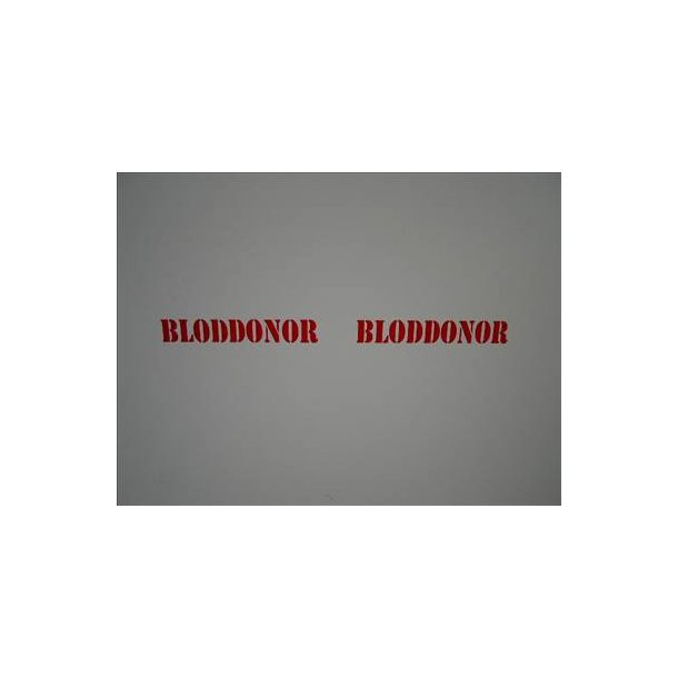 Bloddonor mrke.