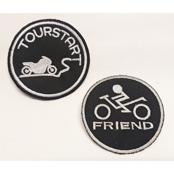 TOURSTART og Bikerfriend Patches