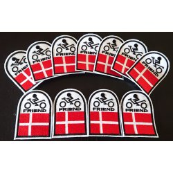 BikerFriend Dannebrog Patch.