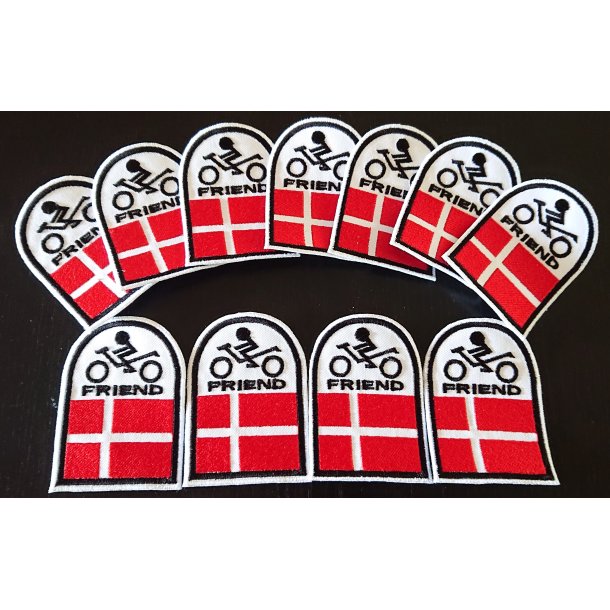 BikerFriend Dannebrog Patch.