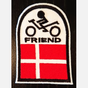 BikerFriend Dannebrog Patch.