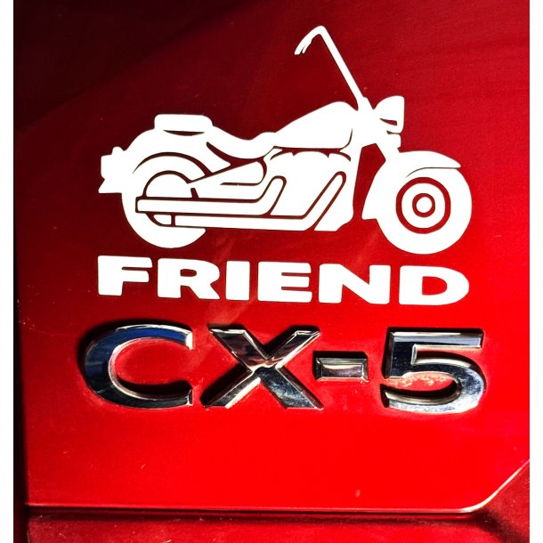 BikerFriend  Chopper Logo.  Ca. 12 x 12 cm