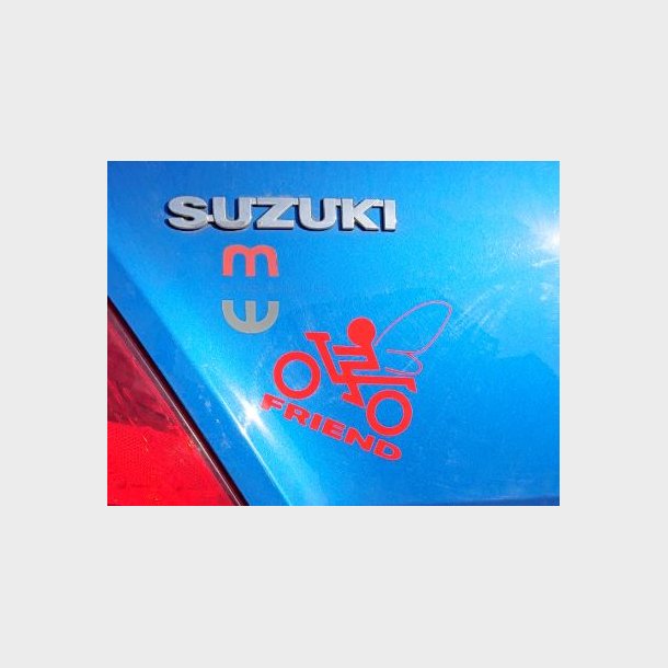 BikerFriend logo - Fe/Vinger - 10 x 12 cm
