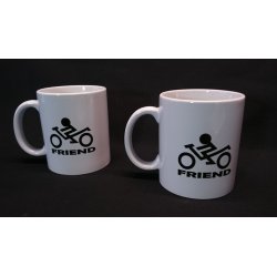 BikerFriend Krus med sort logo