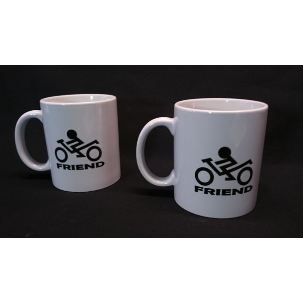BikerFriend Krus med sort logo